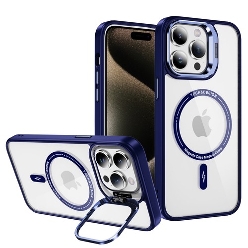 Military-Grade Magnetic Kickstand Shockproof Clear Case fr iPhone 15 ProMax/16e - Zdjęcie 9 z 47