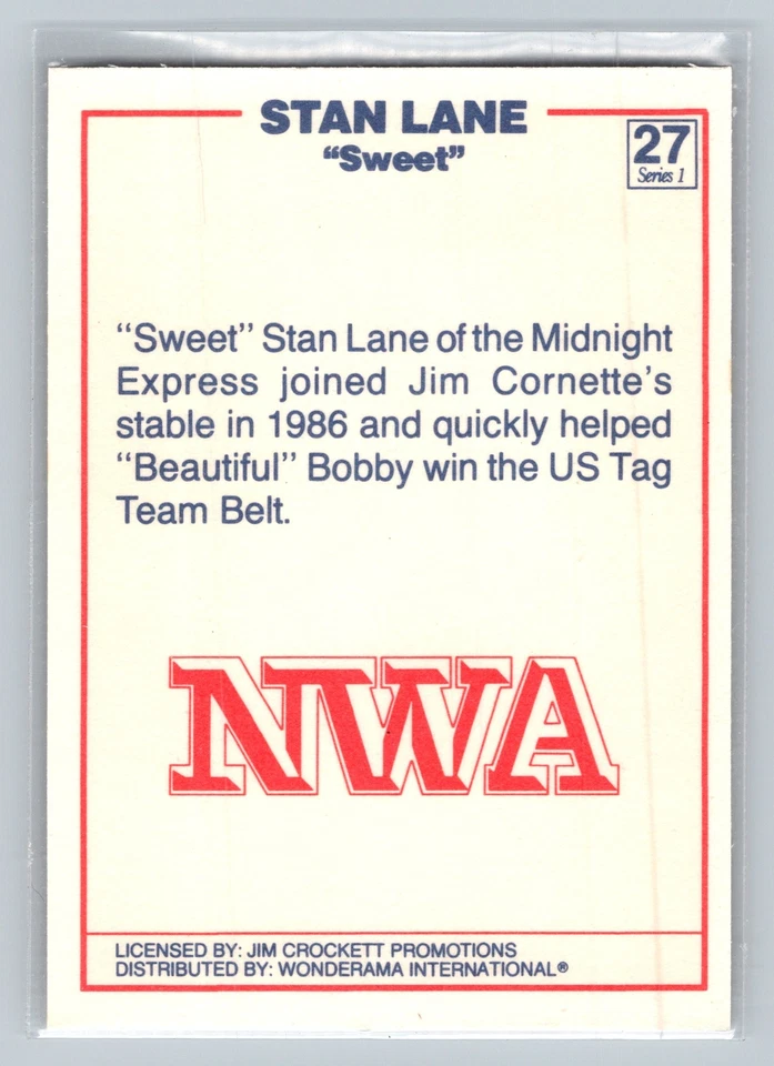 Stan Lane 1988 Wonderama NWA - Image 2 of 2