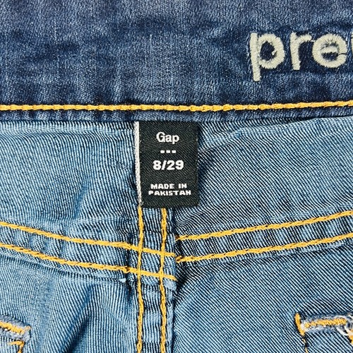 Gap Premium Super Skinny Womens Jeans Size 8/29 Blue Stretch Dark Wash - Picture 4 of 10