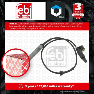 ABS Sensor fits BMW Z3 E36 1.8 Front Left or Right 95 to 98 Wheel Speed Febi New