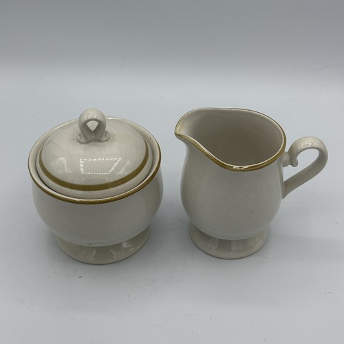 Mikasa Stone Harvest Creamer and Lidded Sugar Bowl (KD100) - Picture 2 of 4