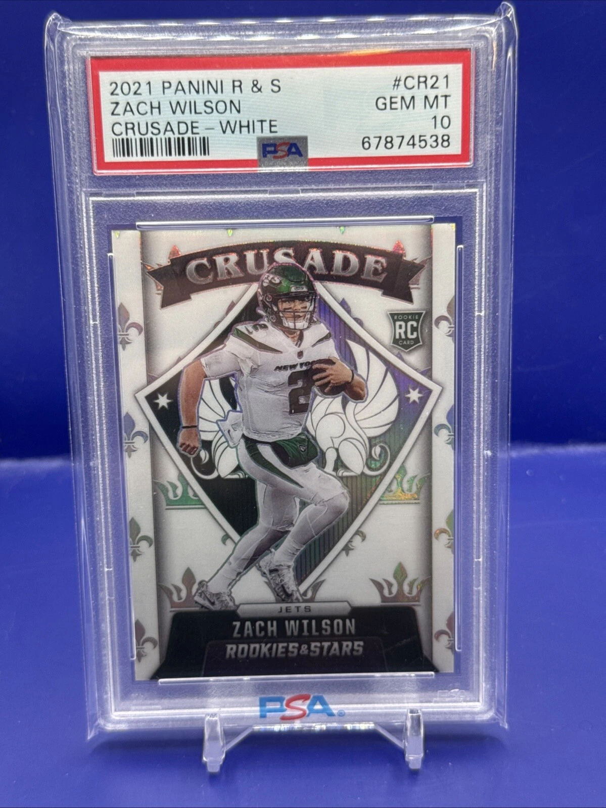 Zach Wilson Panini Rookies & Stars Crusade #CR21 White