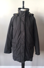 Womens Invicta Brown Fleece Lined Coat Detachable Hood Zip Buttons Size M