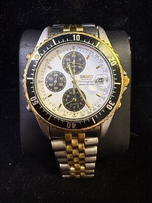 Seiko 7T32-6F39 Panda Dial Chronograph Alarm Sports 150 | Vintage