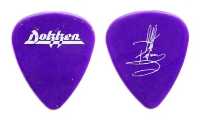 Vintage Dokken Jeff Pilson Signatur Gitarre Pick - 1986 Unter Schloss & Tour