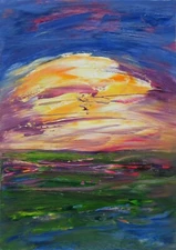 Unique oil painting by Anna Rosenback (1024-42)