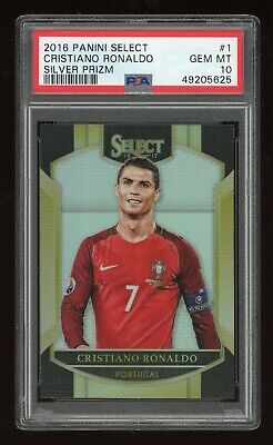 2016 Panini Select Cristiano Ronaldo Silver Prizm PSA 10 GEM MINT | #1  Portugal | eBay
