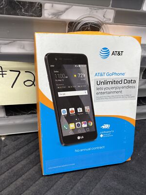 New AT&T GoPhone - LG Phoenix 3 4G LTE 16GB Memory Prepaid Cell Phone - Black