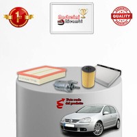 Set Service 4 Filter VW Golf V 1.4 FSI 66KW 90CV Von 2003-> 2006