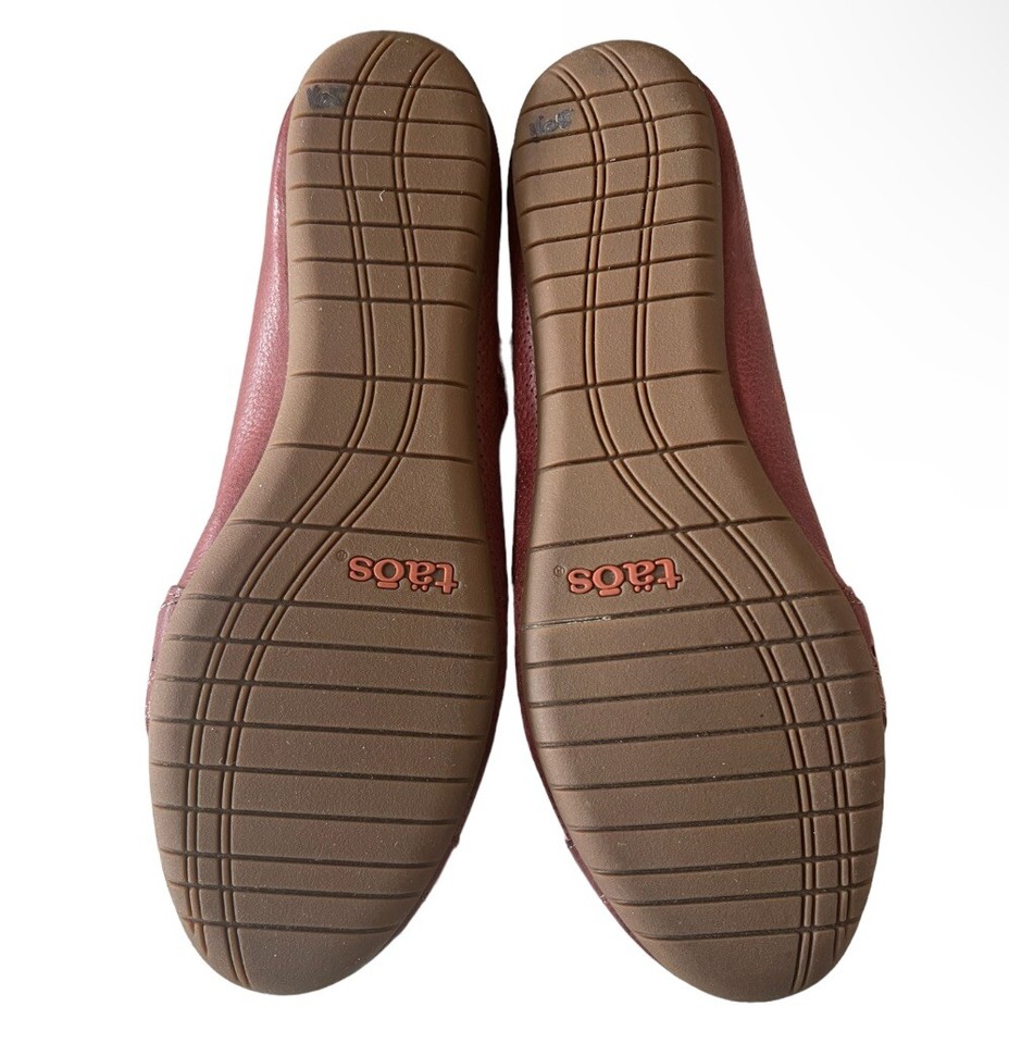 Taos Scamp Mary Janes Red/Burgundy Leather Shoes Size US 7 New eBay