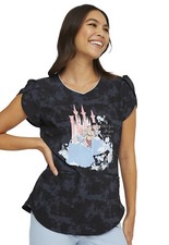 Cinderella HeartSoul Scrubs Disney V Neck Top HS717 PRMBC