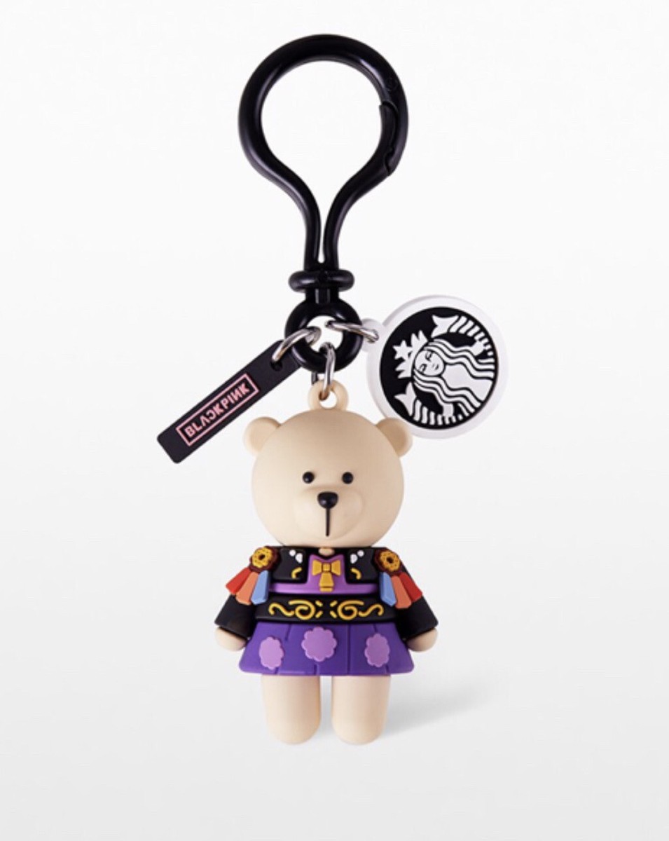 Starbucks BLACKPINK Bearista Bear Keychain Set Blink K-Pop 2021