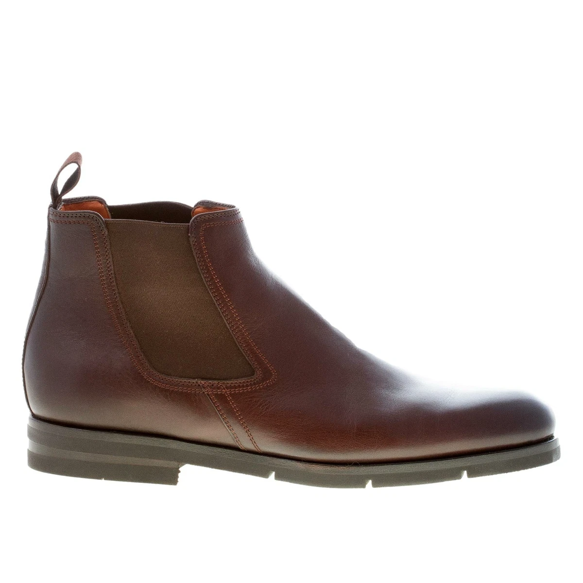 Santoni Goodyear Burgundy Leather Chelsea Boots Santoni Men main image 2