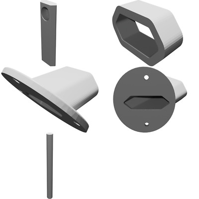 Wall Mount for EU Power Adapters EN 50075 - 45° Storage Organization ...