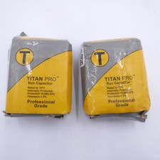 2 Pack Titan Pro TOCF4 Oval Run Capacitor 4 MFD 440/370VAC