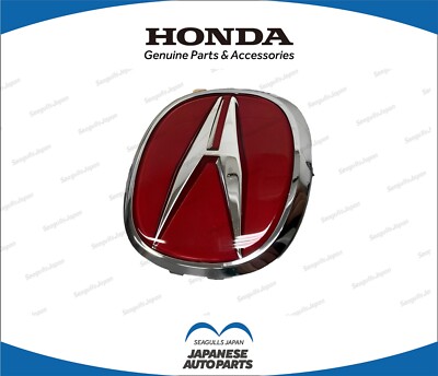 HONDA OEM EMBLEM ACURA 97-01 INTEGRA TYPE-R FRONT  'A'  DC2 RED* 75700-ST7-R00