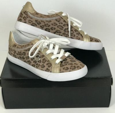 #ad #ad GBG Women 8.5M Athletic Animal Print Rhinestones LaceUp Sneaker Rubber Sole Logo $14.99