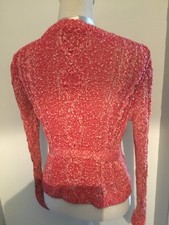 Gilet Comptoir Des Cotonniers Rouge - Taille M, Modèle Marino - Occasion Très Bon état