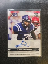2022 Leaf Pro Set Draft Prospects Autographs #PSASW1 Sam Williams Auto