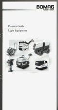 Bomag Light Equipment Specifications 2010 UK Market Sales Brochure 