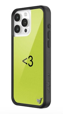 Wildflower iPhone 14 Pro Max Case Green Heart Slim Protective Cover New