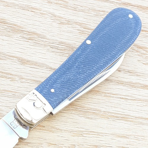 Rough Ryder Half Hawk Pocket Knife T-10 High-Tool Steel Blades Micarta Handle - Picture 9 of 12