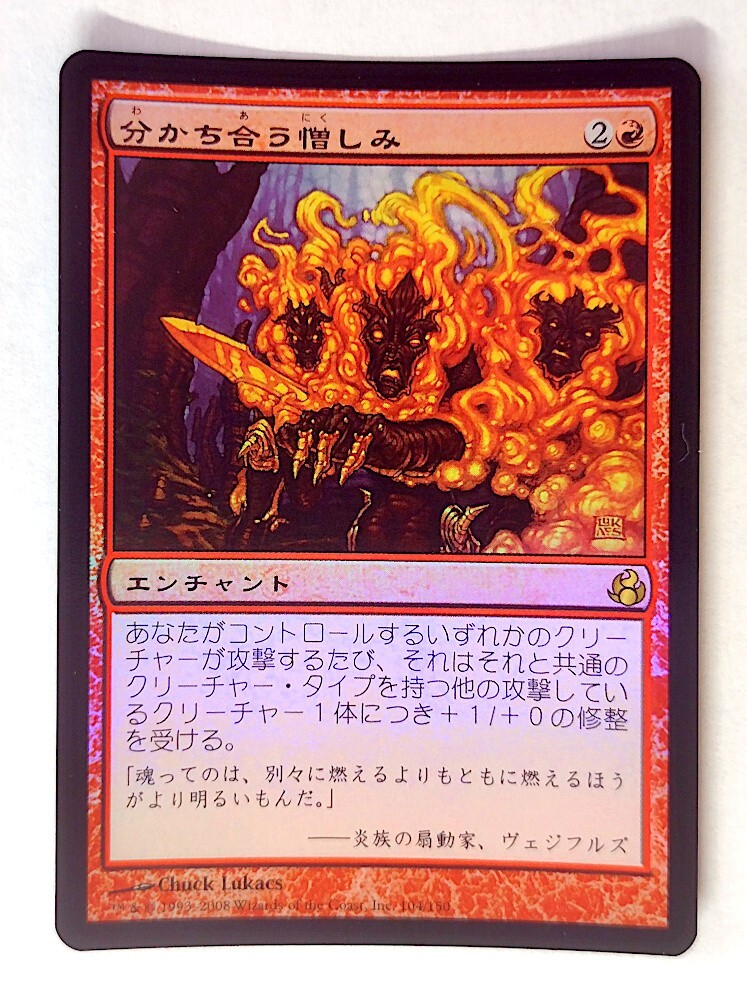 Shared Animosity *FOIL* - MtG Morningtide [MOR] - Lightly Played LP Japanese