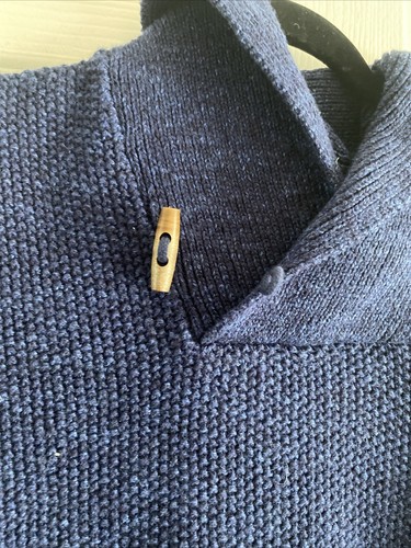 Gap Kids Youth XL Navy Pullover Knit Sweater Fisherman Coastal Sailor NEW - Picture 2 of 7