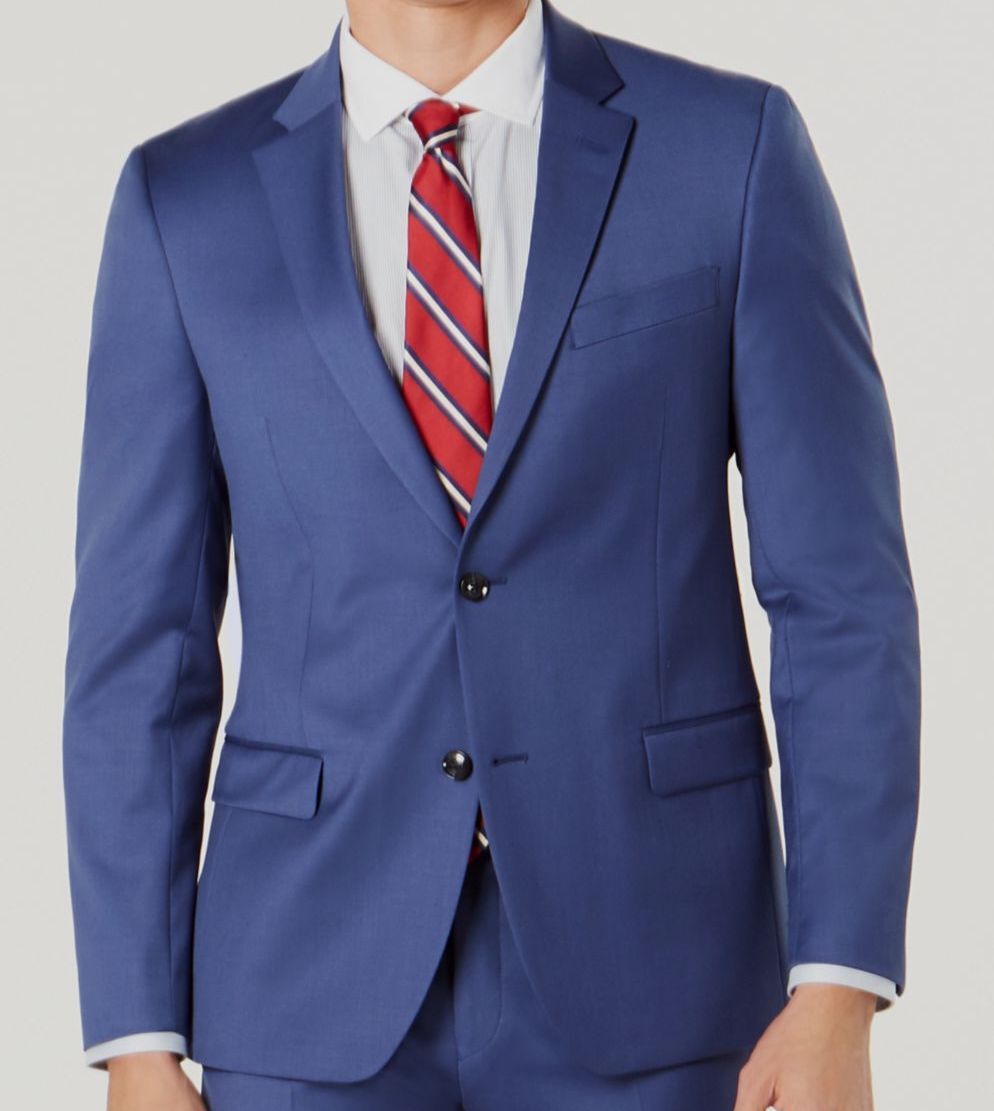 Tommy Hilfiger Traje $450 Tommy Hilfiger Men's Blue Slim-Fit Wool