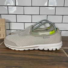 SKECHERS GOwalk Rival Womens Size 9 Shoes Stone Memory Form Fit Walking Sneakers