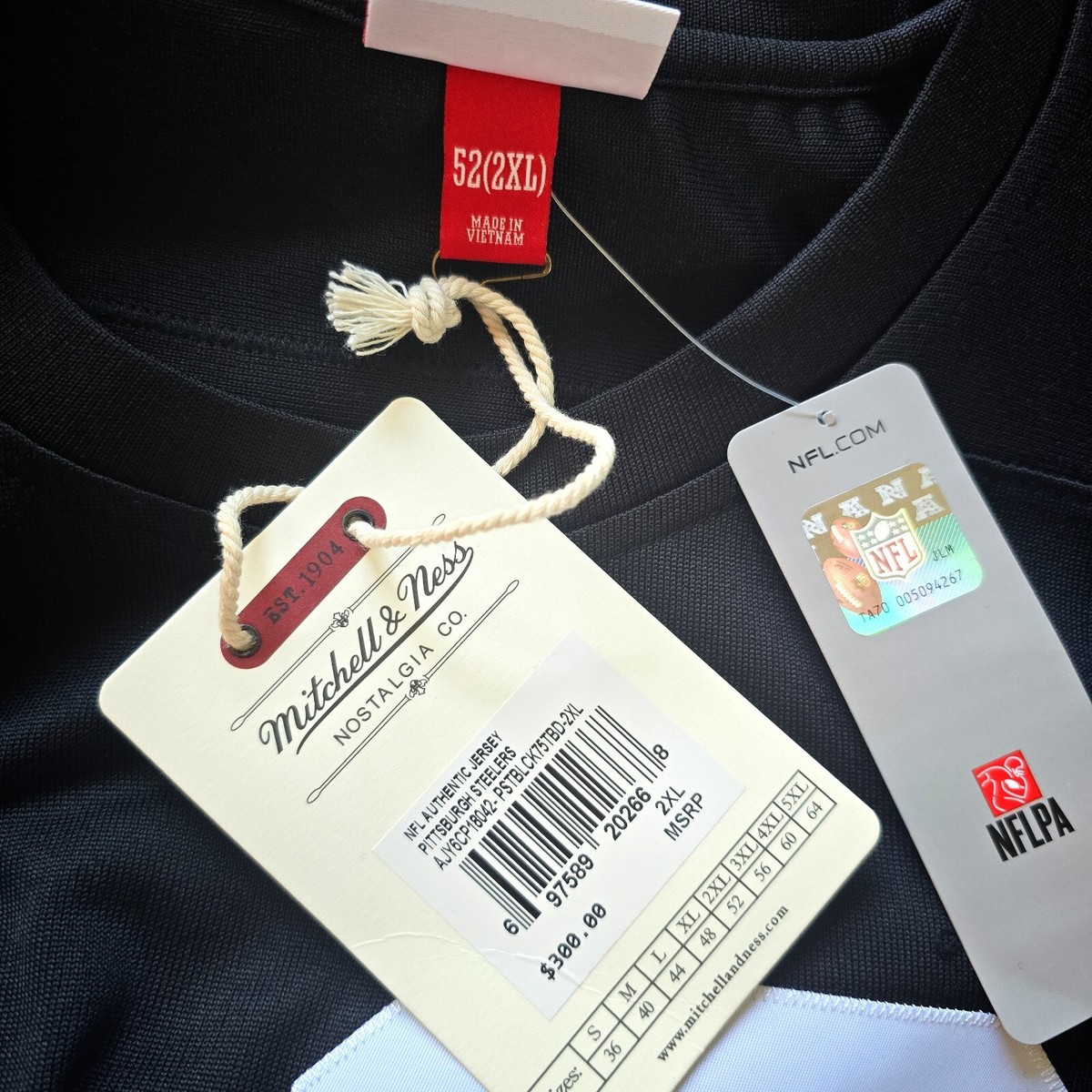 100% Authentic Terry Bradshaw Mitchell & Ness 1975 Steelers Jersey