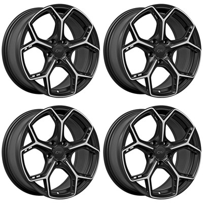 Set of 4 17in Black Alloy Wheel Rims for Lincoln Zephyr, DAS4X34 5x114.3 5Lug