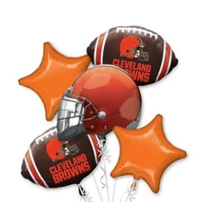 Cleveland Browns NFL Anagram Balloon Bouquet Birthday Party Decoration Football