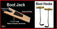 Men's COWBOY BOOT JACK PULLER & Pair of Boot HOOK & Pullers ~ Made in USA 
