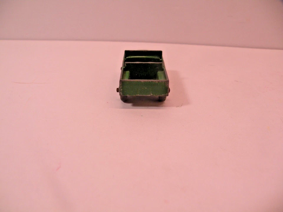 Moko Lesney Land Rover Jeep 12 1955 vintage diecast caja de cerillas sin conductor Foto 4 de 4