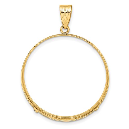 1967-Jetzt 1 Unze Krügerrand Zinken Set schlichte polierte Münzlünette in 14k Gold - Bild 3 von 7