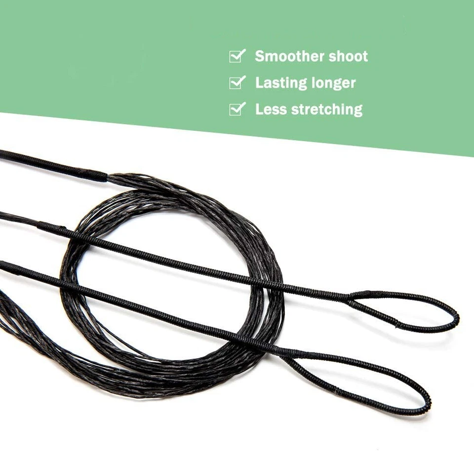 Bowstring Handmade Double Loop Archery Recurve bow Longbow 32 Kinds Of Length - Image 4 of 4