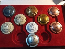Rare. 9 Capsules De Champagne JM Rogier N*1, 2, 3, 4, 5, 6, 7, 8, 18