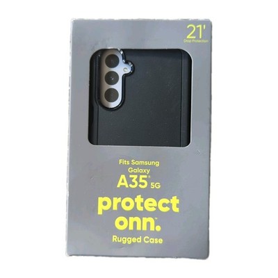 ONN Protective Grip Case Samsung Galaxy A35 5G Dual Layer 21' Drop Protect NEW