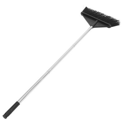 Stable Indoor and Outdoor Cleaning Broom with Black Stiff Bristles for Floors