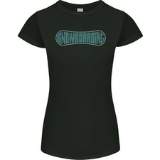 Camiseta de snowboard para mujer corte pequeño