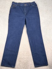 Vintage 80's Wrangler High Rise Mom Blue Jeans sz 18 Misses USA Talon Zip MX695P