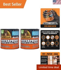 Waterproof Patch  Seal Tape - Black, 2 Pack