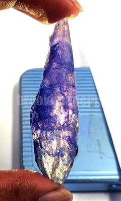40.00 Carat Dyed Natural Blue Sapphire EGL Certified Rough Loose Gemstone 6DJF