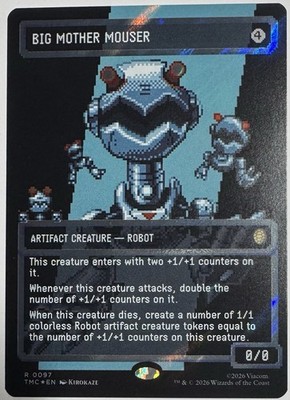 Big Mother Mouser (Borderless) (Surge Foil) Commander: Teenage