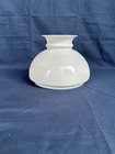 Antique Milk Glass Student Shade 7" Oil Lamp Hurricane White Opal
