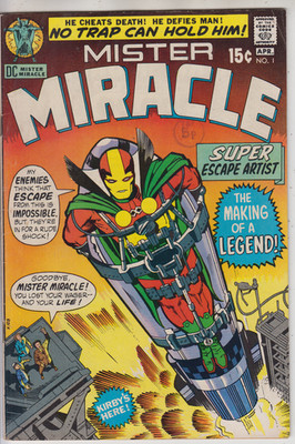 MISTER MIRACLE # 1  FN/VF 7.0  KEY 1ST APP  JACK KIRBY ART  CENTS  1971