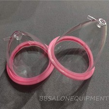2PCS 90ML Rubber Mat Plastic Breast Cups For Breast Enlargement Vacuum Machine