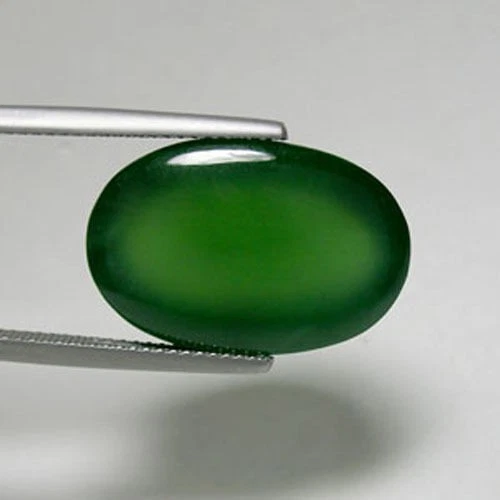 19.95 ct MINED DEEP CHROME GREEN NATURAL SERPENTINE CABOCHON 03515 A1 - Image 2 of 2