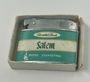 Vintage Salem Menthol Fresh Lighter Penguin Made in Japan W/Box
